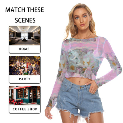 Women's Mesh Long Sleeves T-shirt