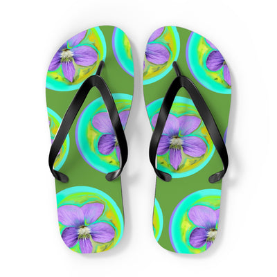 Vibrant Floral Flip Flops - Perfect for Summer and Beach Fun