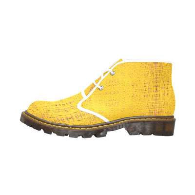 Men's Canvas Chukka Boots abstract art