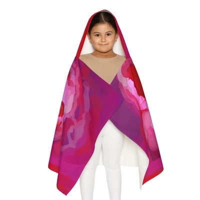 Youth Hooded Towel with Floral Design – Perfect for Beach Days and Pool Parties