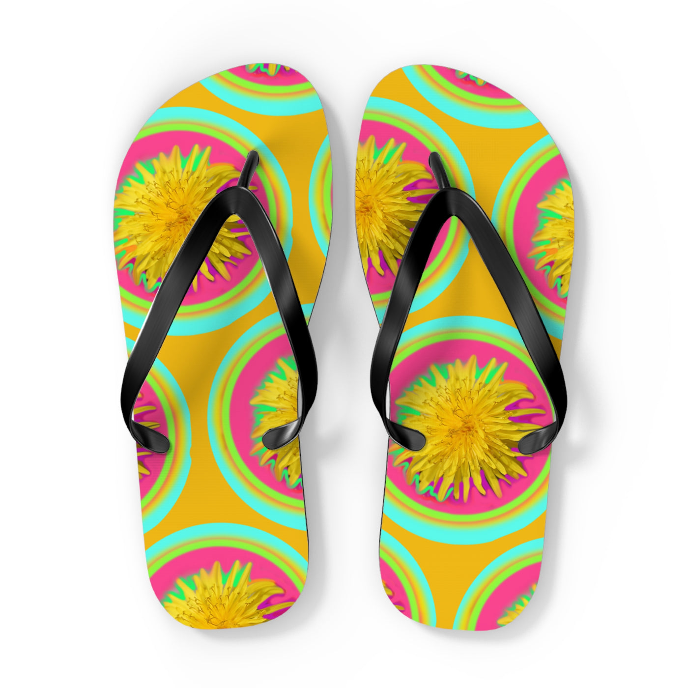 Vibrant Floral Flip Flops for Summer Fun