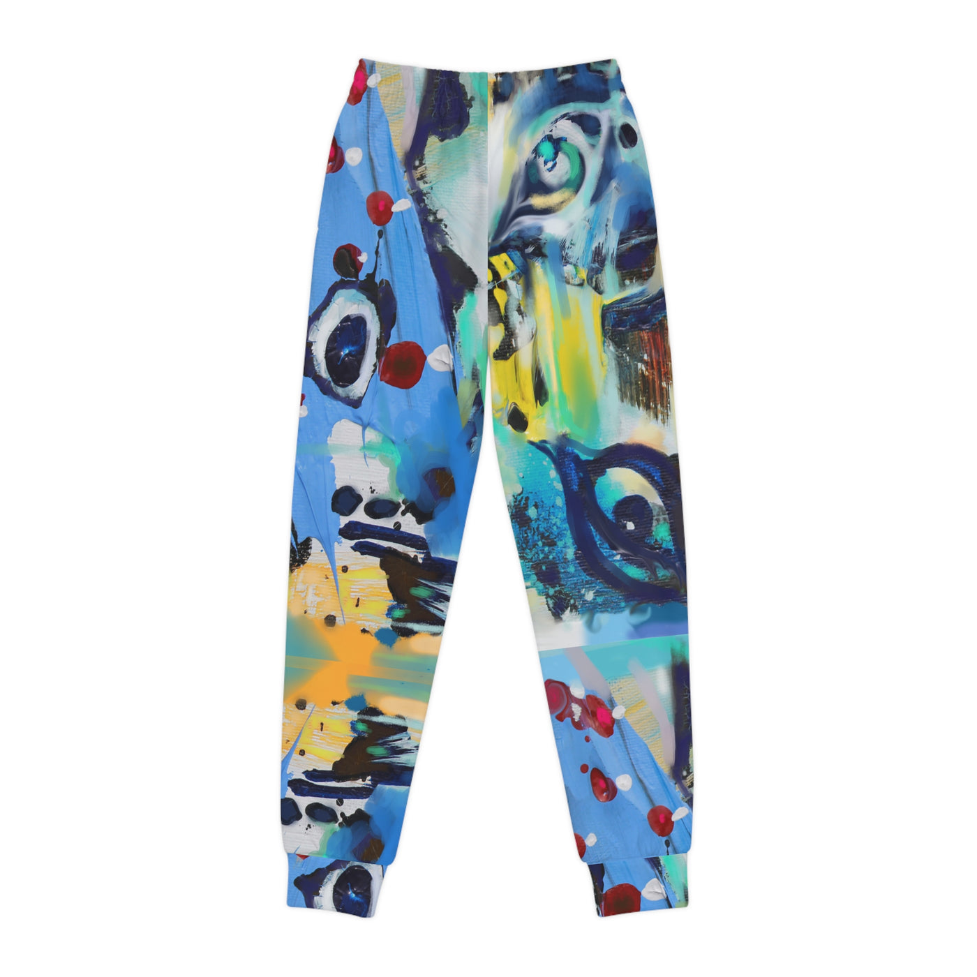 Vibrant Youth Joggers with Artistic Design - Perfect for Active Kids