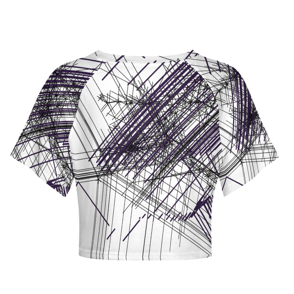 Short sleeved navel exposed