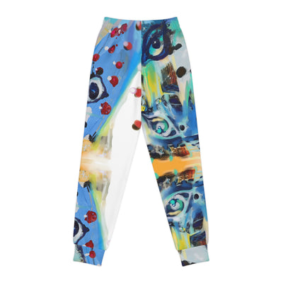 Colorful Artistic Youth Joggers - Trendy and Vibrant Design for Creative Kids