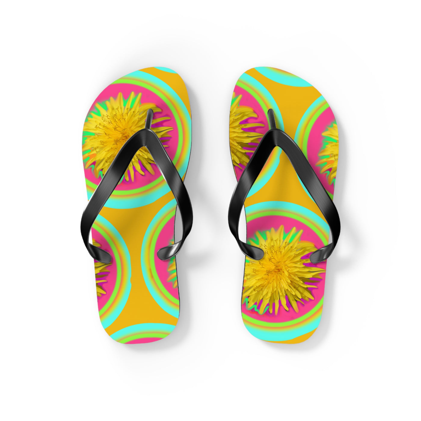 Vibrant Floral Flip Flops for Summer Fun