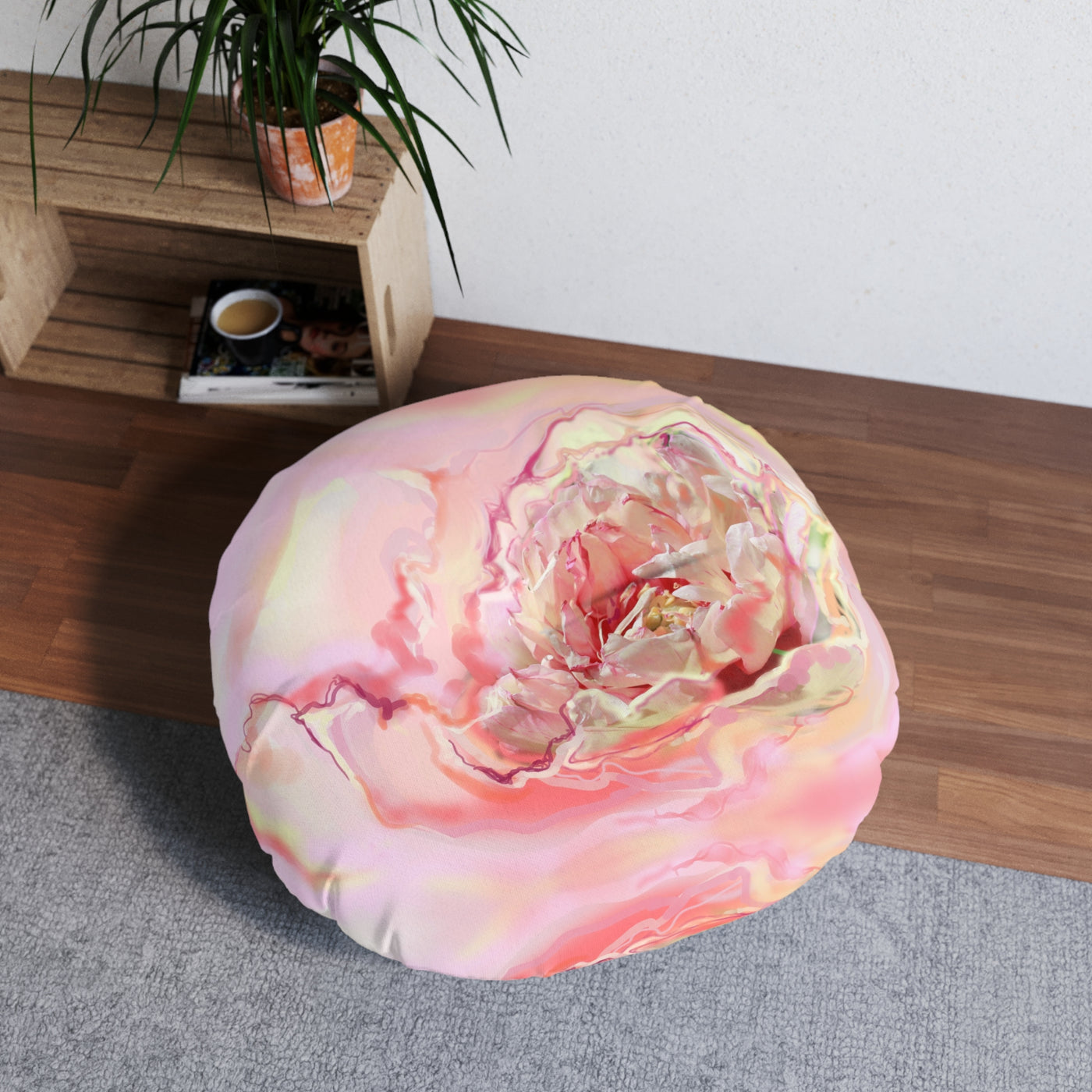 Tufted Floor Pillow, Round