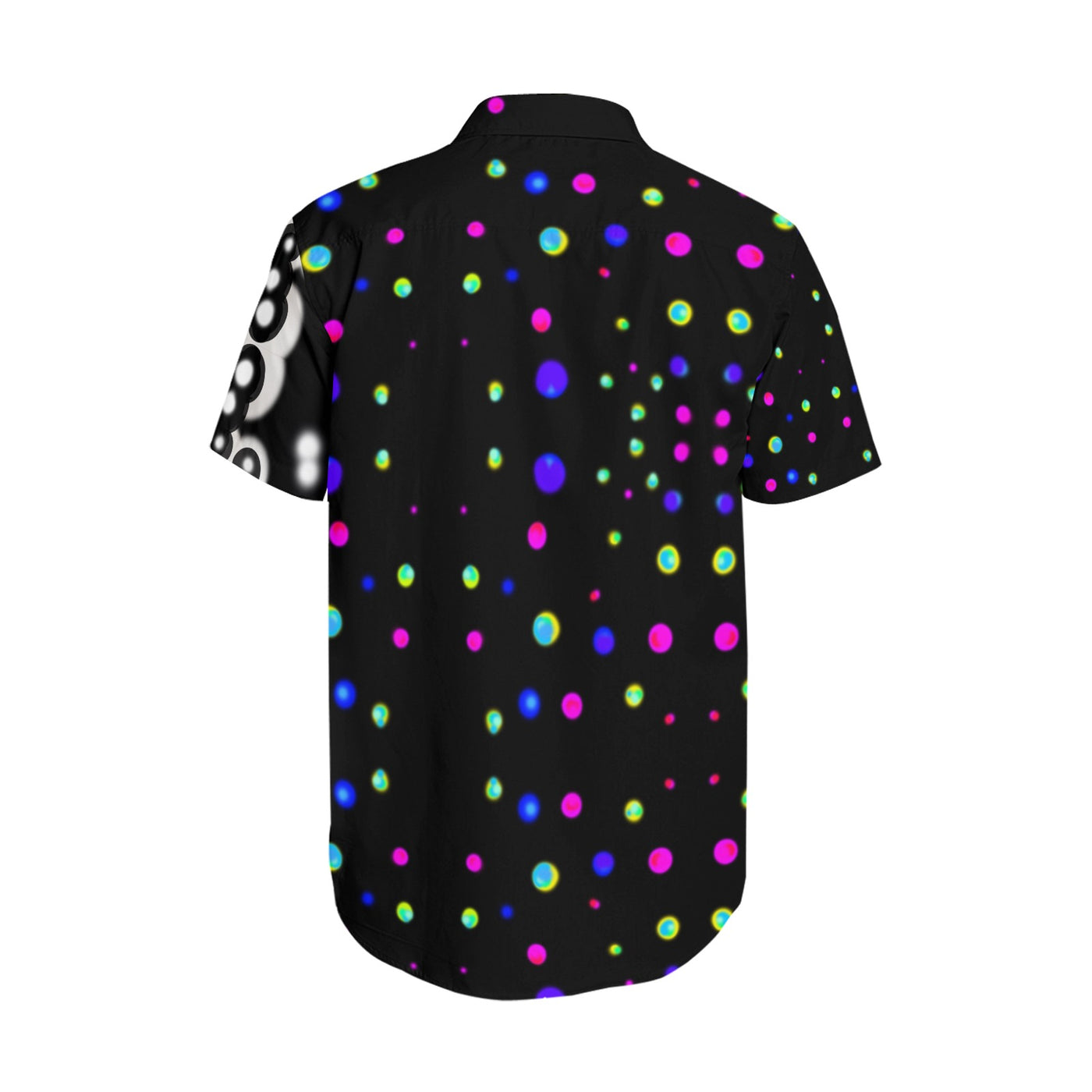 Men's Short Sleeve Shirt With Lapel Collar