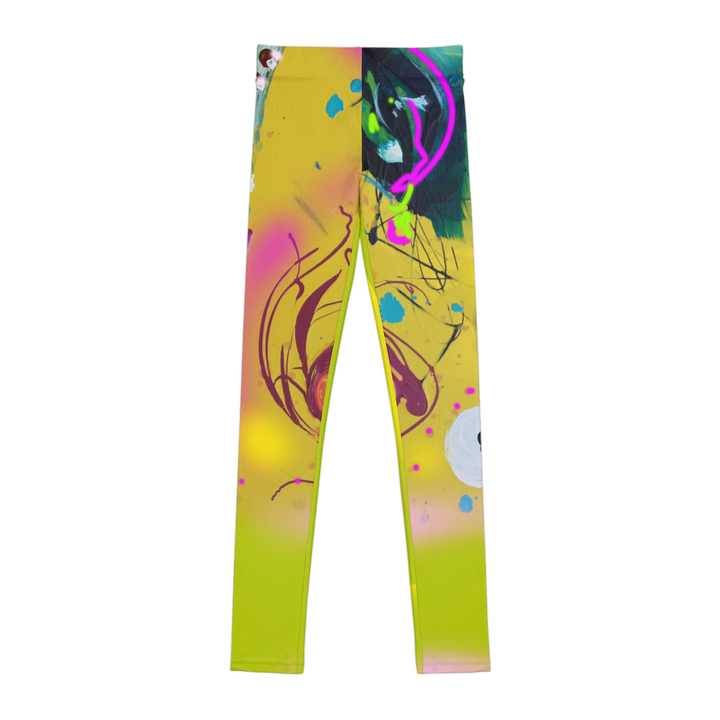 Vibrant Youth Leggings with Abstract Art Design