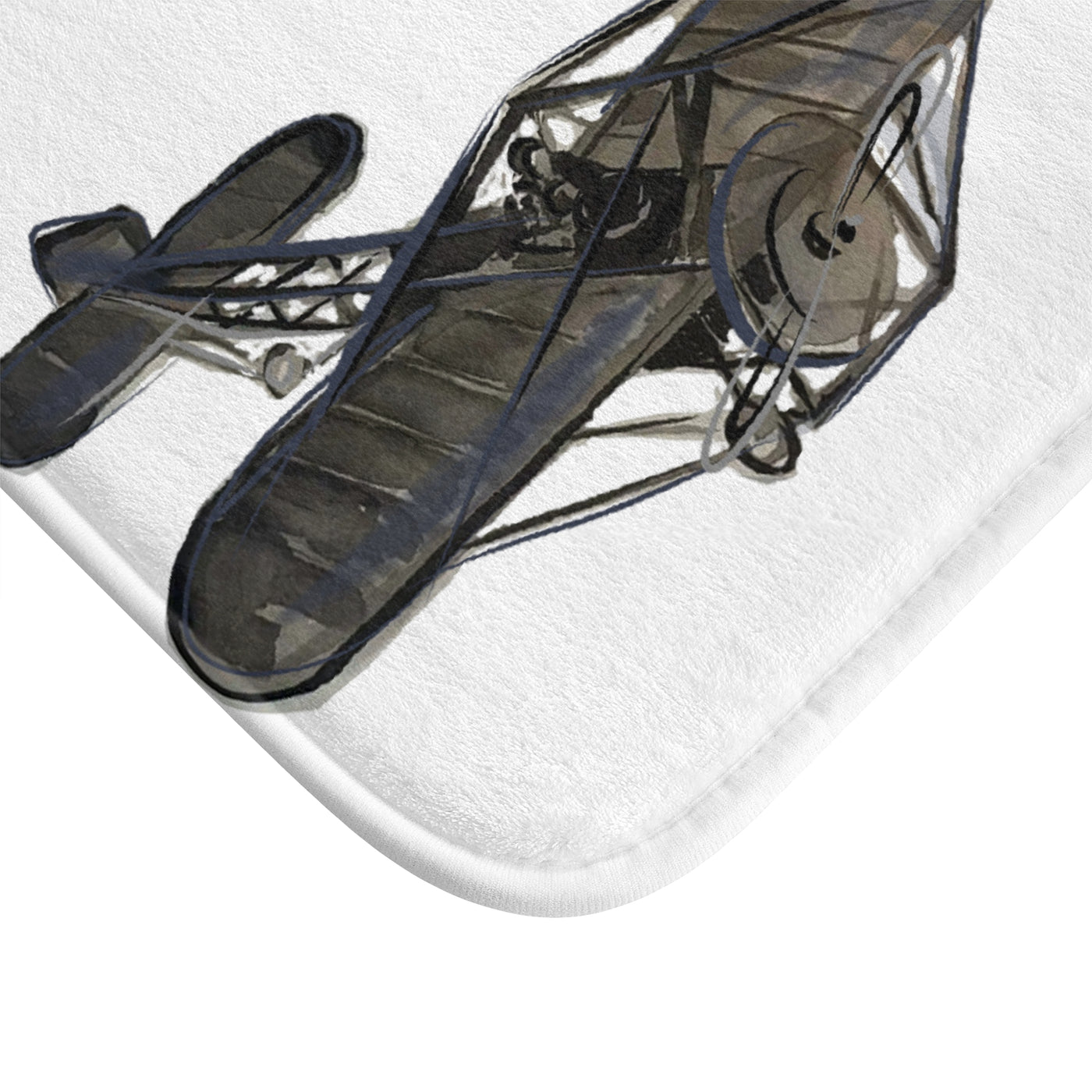 Aviator-Inspired Bath Mat - Aircraft Design for Home Decor