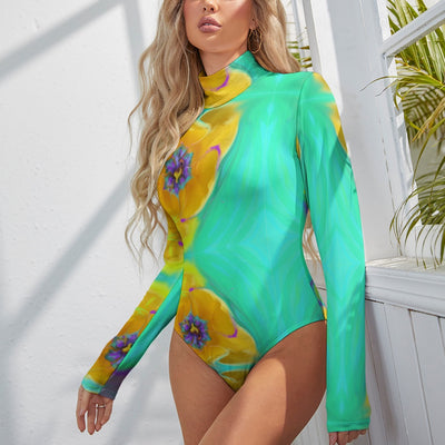 Women's Turtleneck Long Sleeve Bodysuit