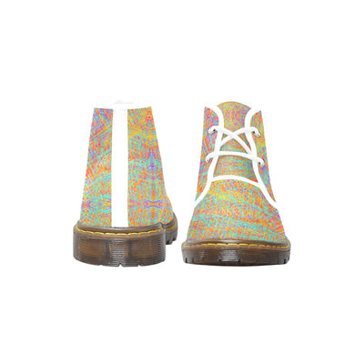 Men's Canvas Chukka Boots abstract art