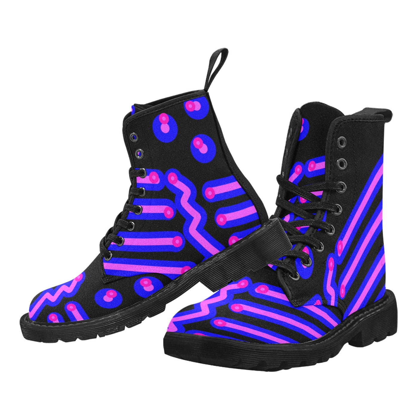 Canvasstiefeletten zum Schnüren für Damen