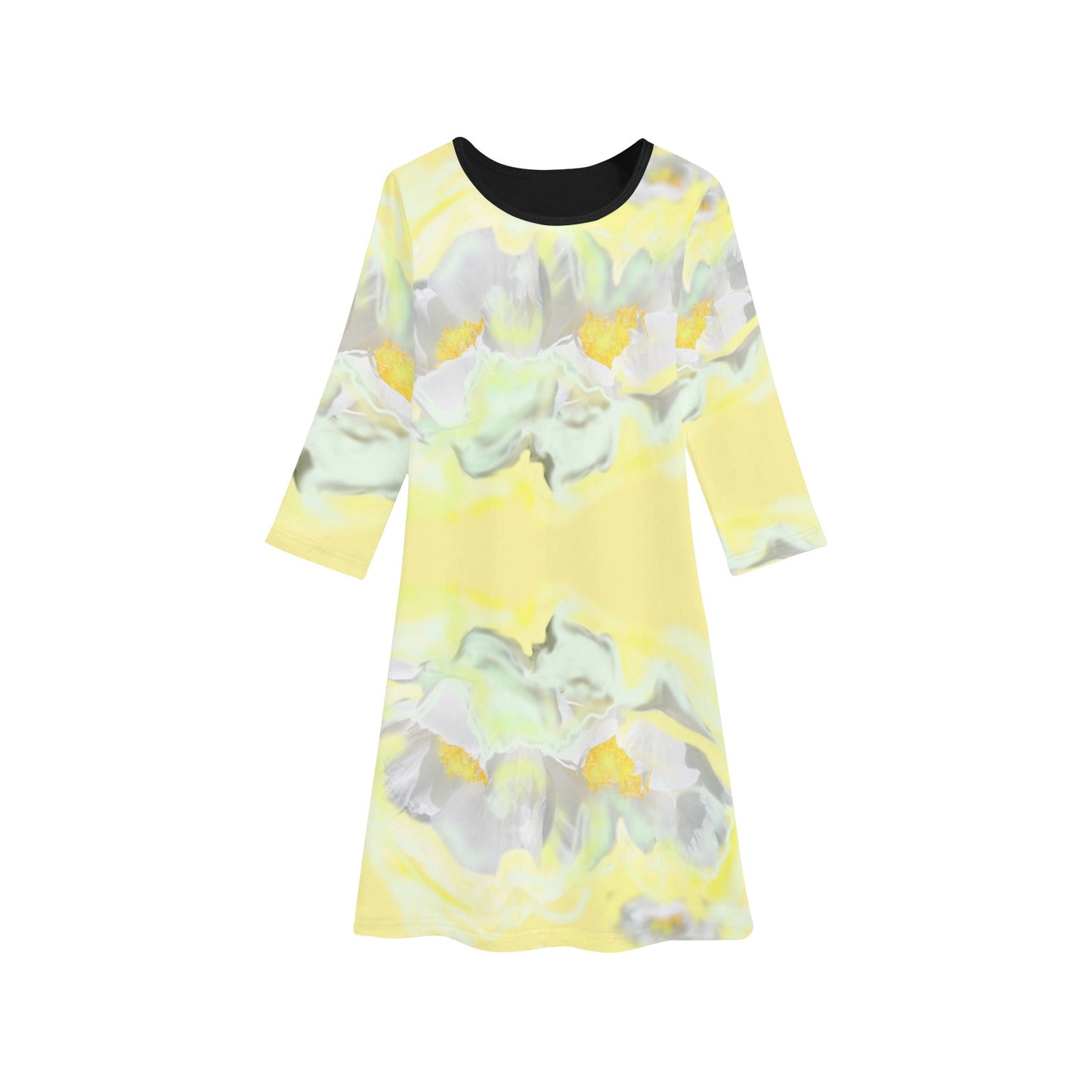 Langärmliges Kleid für Mädchen