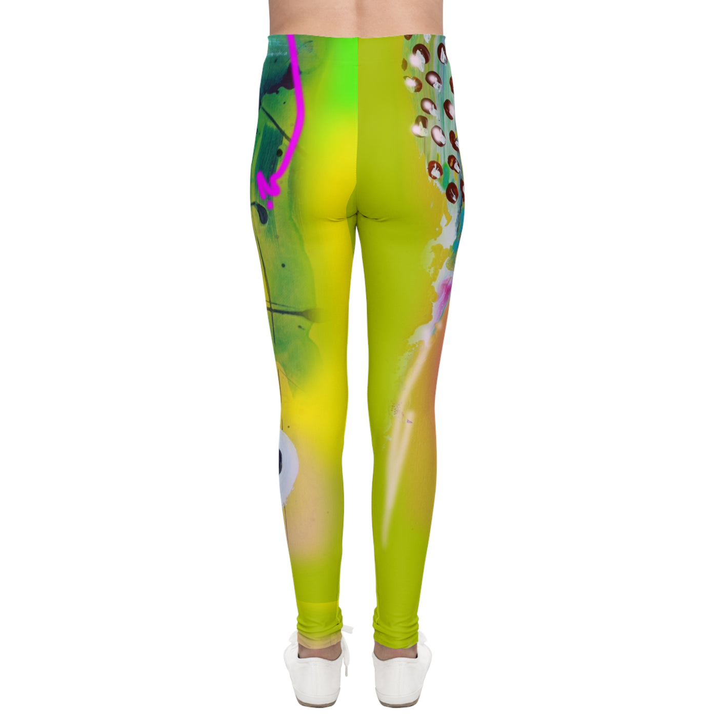 Vibrant Youth Leggings with Abstract Art Design