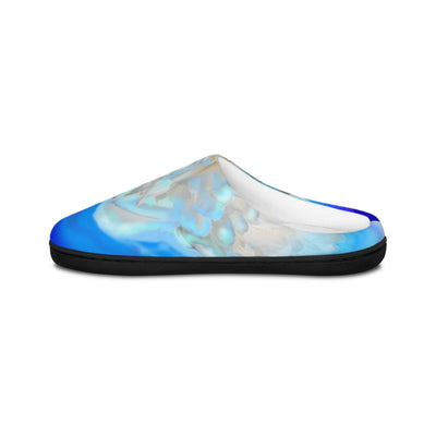 Cozy Floral Women's Indoor Slippers - Blue Petal Design for Relaxation & Gifting
