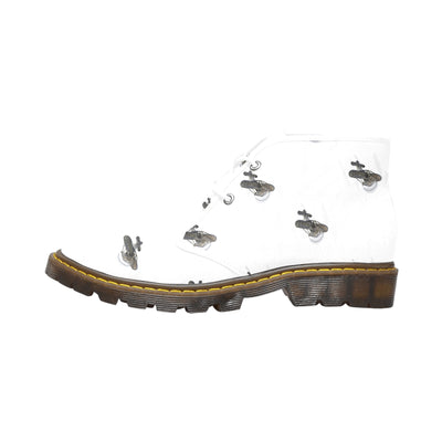 Men's Canvas Chukka Boots abstract art