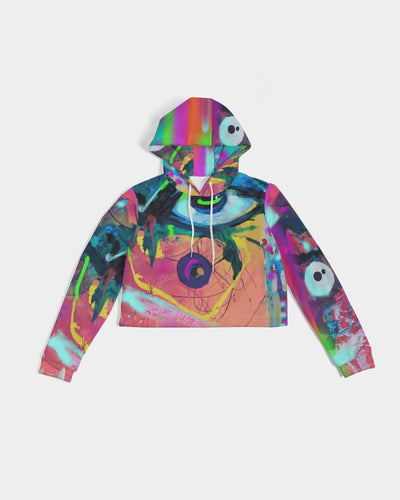 Eye Abstraction Women's Cropped Hoodie