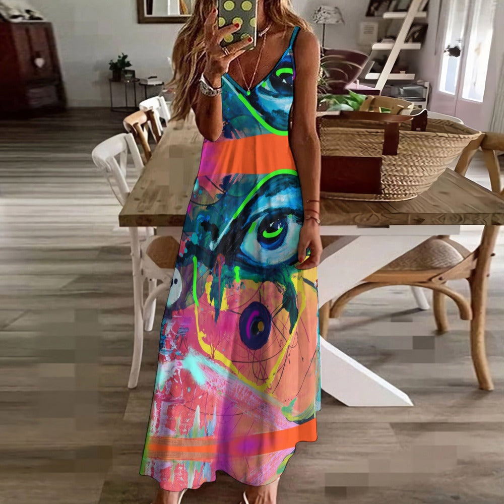 Sling Ankle Long Dress