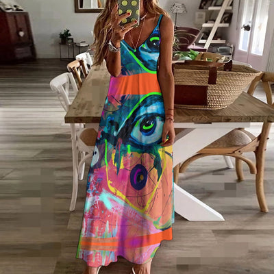 Sling Ankle Long Dress