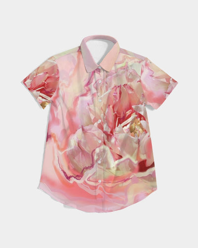 Women's Short Sleeve Button Up