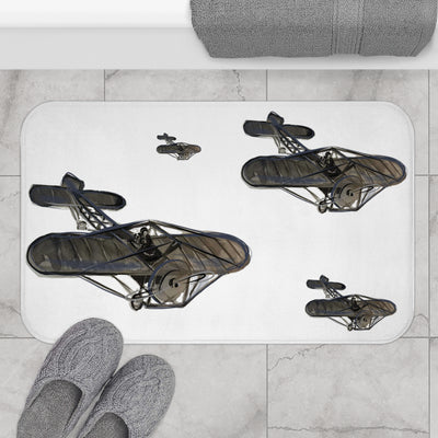 Aviator-Inspired Bath Mat - Aircraft Design for Home Decor