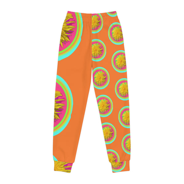 Vibrant Floral Youth Joggers - Stylish Comfort for Active Kids — Original Artwork | ArtistDione