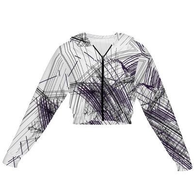 Women's Chiffon Cropped Jacket zipper coat