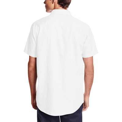 Men's Short Sleeve Shirt With Lapel Collar