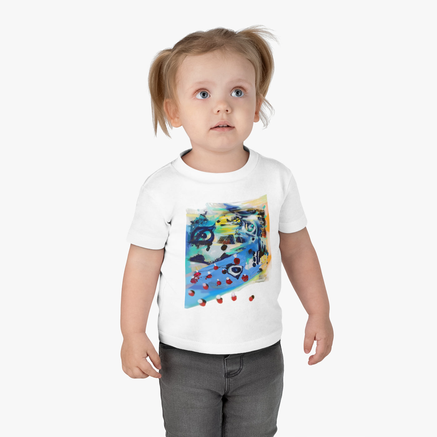 Colorful Abstract Infant Jersey Tee – Perfect for Playtime and Gifts