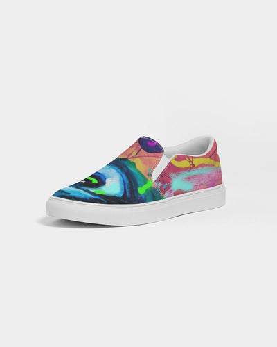 Eye Abstraction Women's Slip-On Canvas Shoe