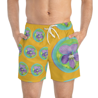 Vibrant Floral Swim Trunks for Summer Fun