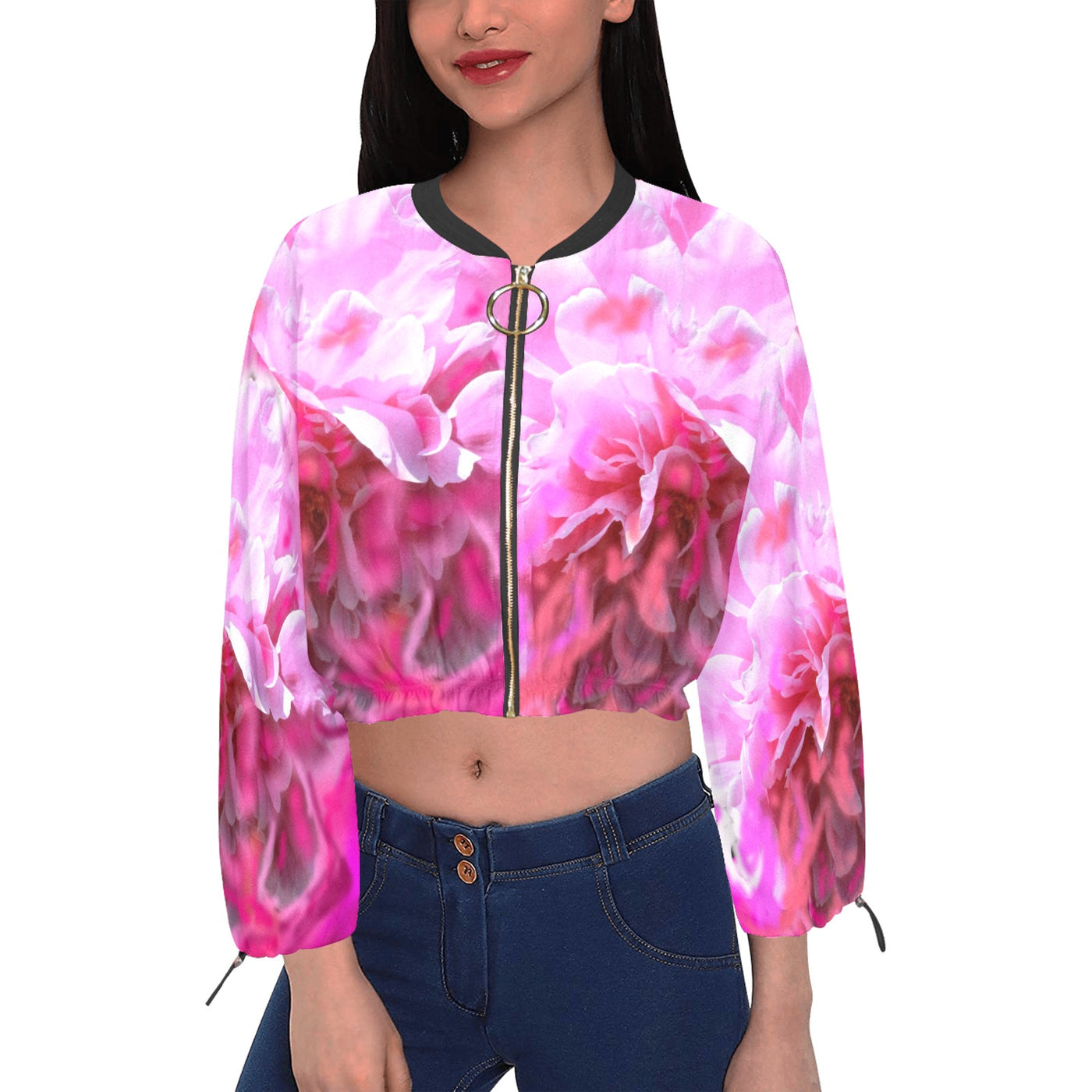 Women's Chiffon Cropped Jacket