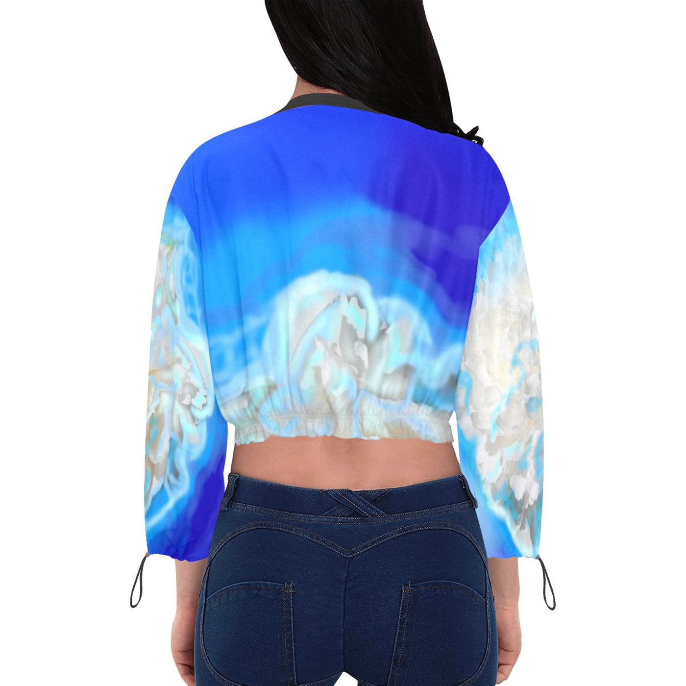 Women's Chiffon Cropped Jacket