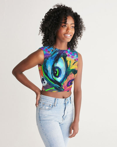 Eye Abstraction Women's Twist-Front Tank
