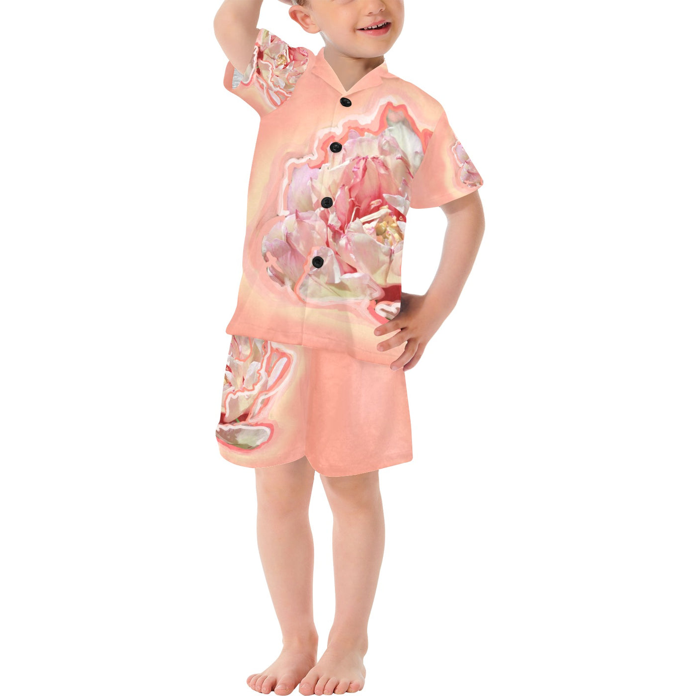 Little Boys' V-Neck Short Set