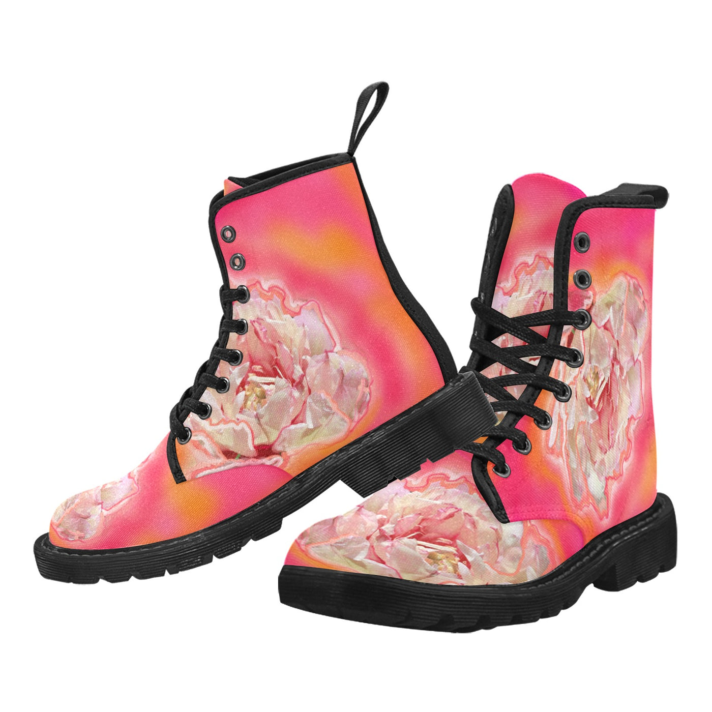 Canvasstiefeletten zum Schnüren für Damen