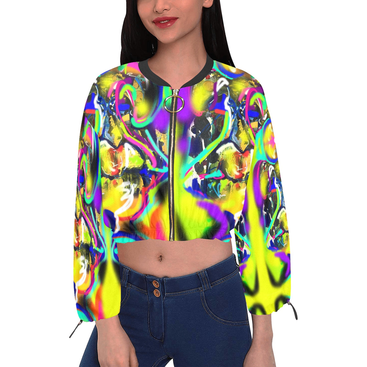 Women's Chiffon Cropped Jacket