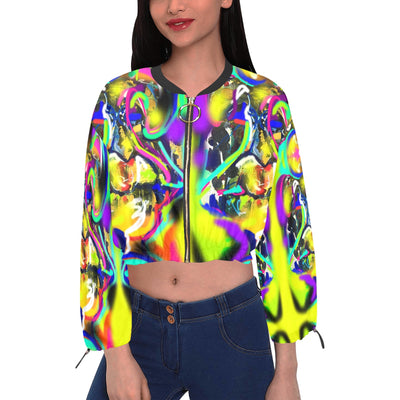 Women's Chiffon Cropped Jacket