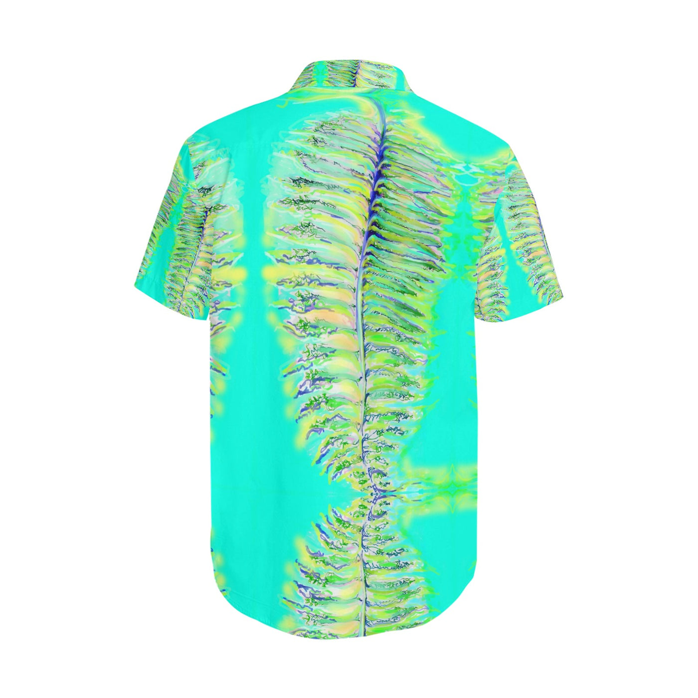 Men's Short Sleeve Shirt With Lapel Collar