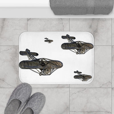 Aviator-Inspired Bath Mat - Aircraft Design for Home Decor