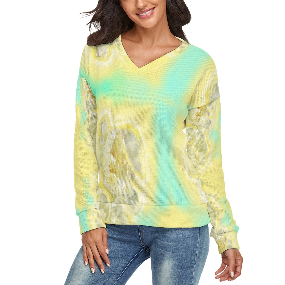Women's V-Neck Long Sleeve Sweater