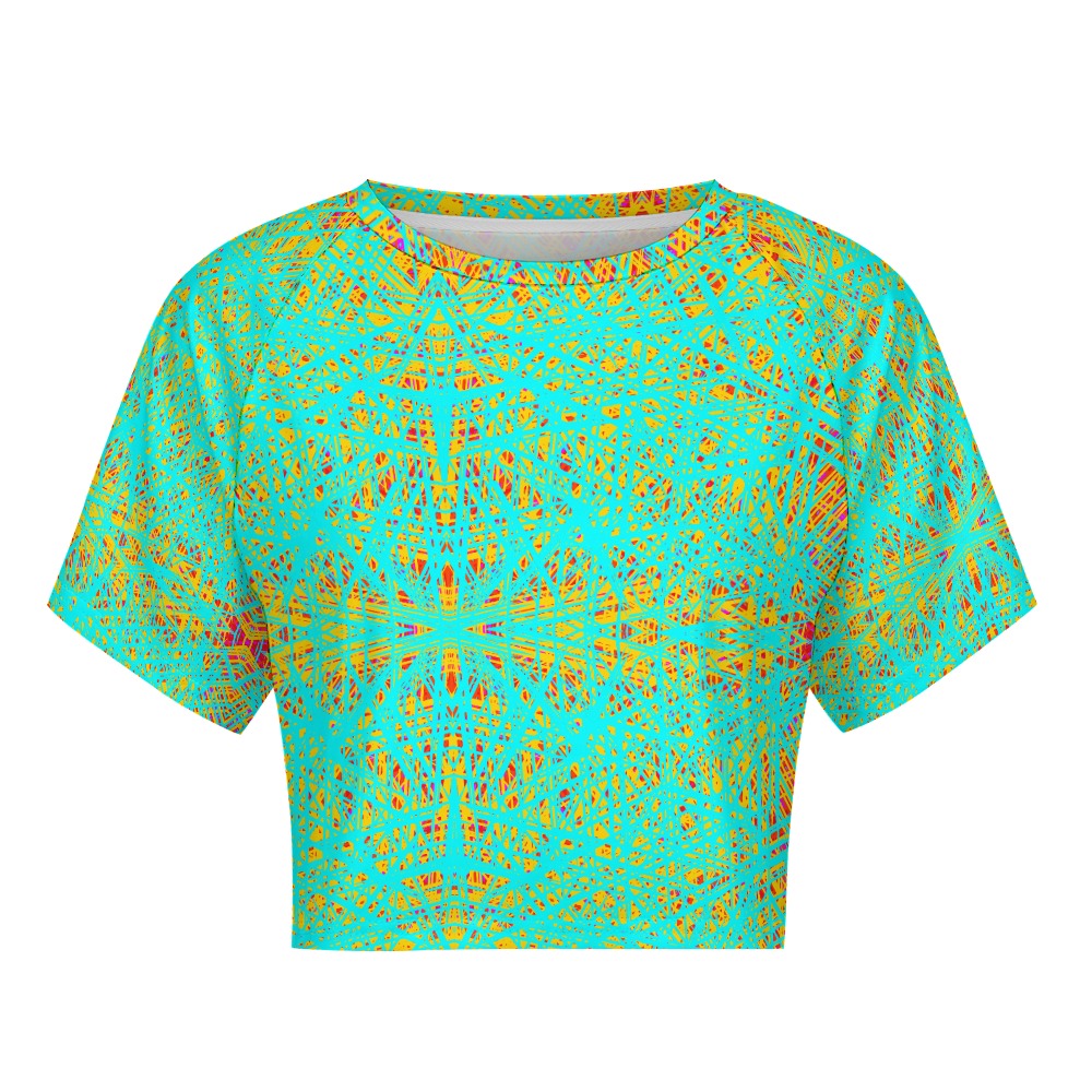 Short sleeved navel exposed