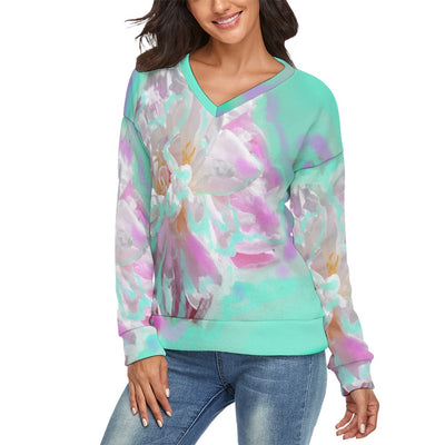Women's V-Neck Long Sleeve Sweater