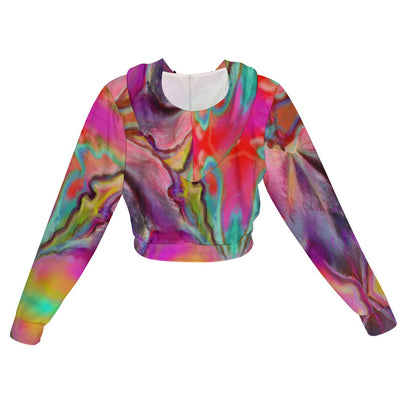 Women's Chiffon Cropped Jacket zipper coat