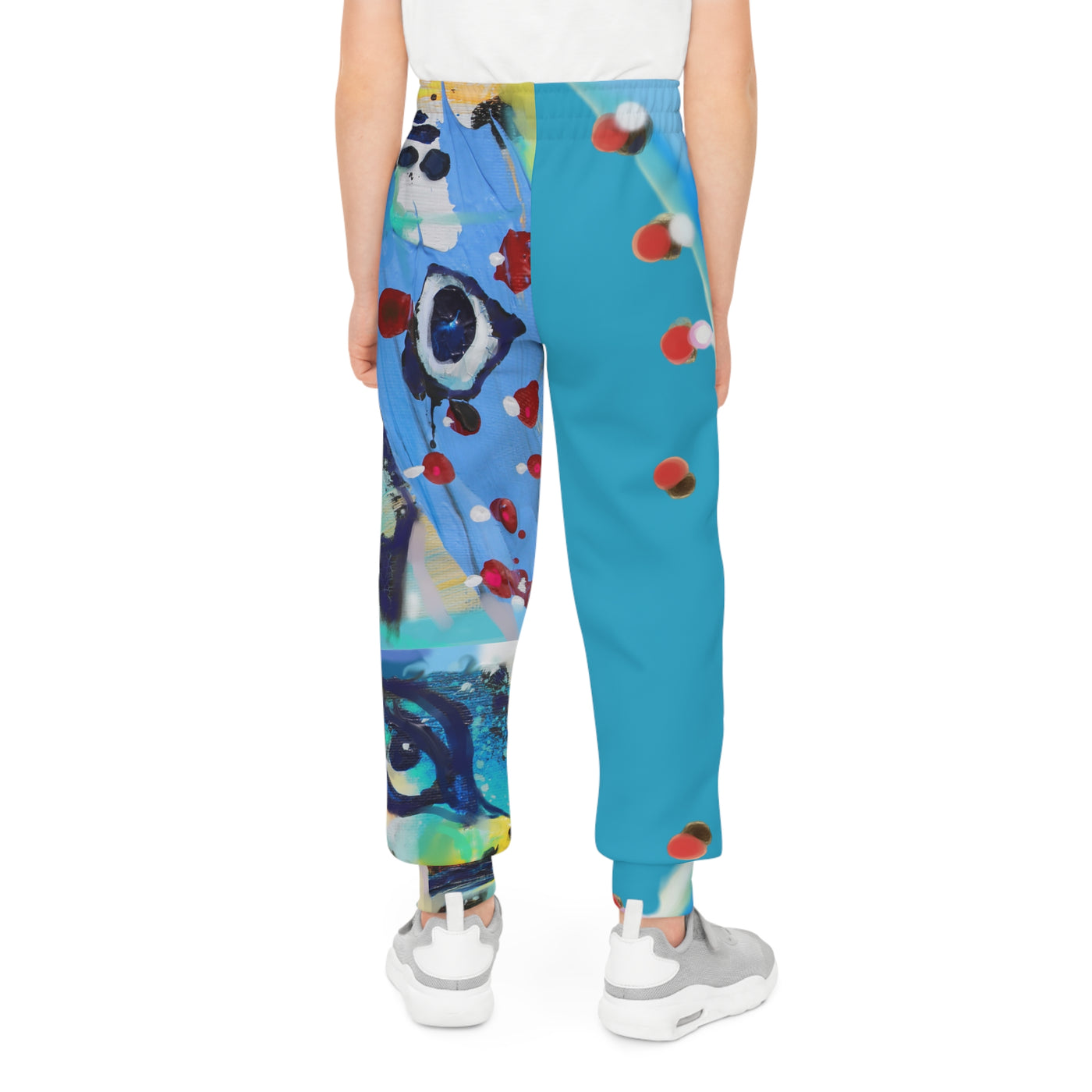 Vibrant Youth Joggers with Artistic Design - Perfect for Active Kids
