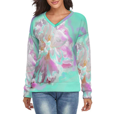Women's V-Neck Long Sleeve Sweater