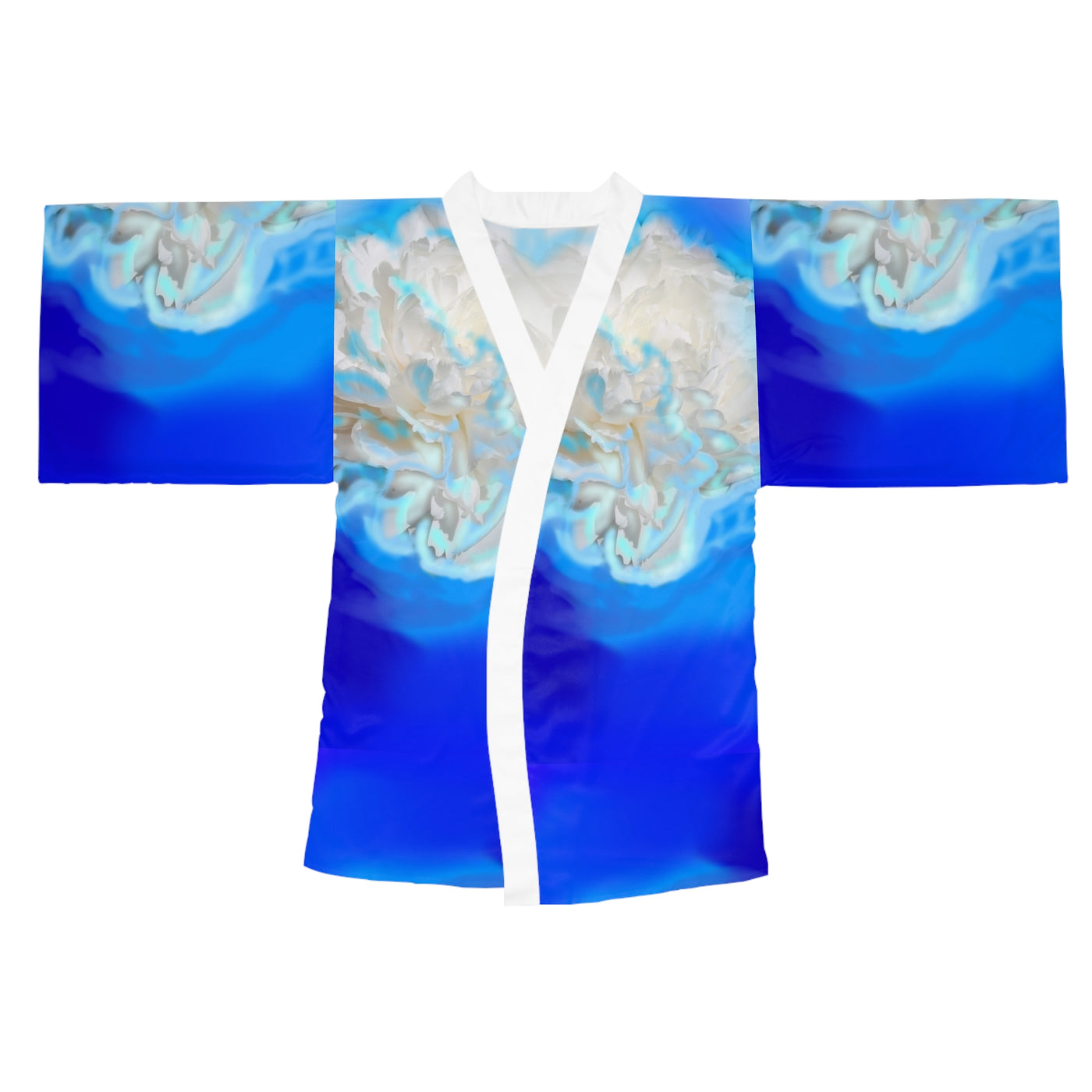 Langärmliger Kimono-Bademantel