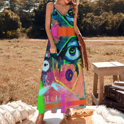 Sling Ankle Long Dress