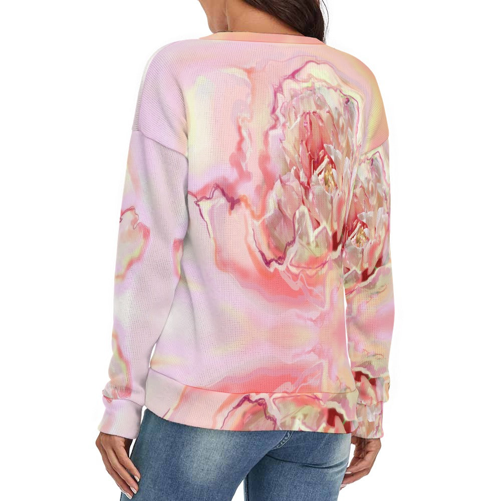 Women's V-Neck Long Sleeve Sweater