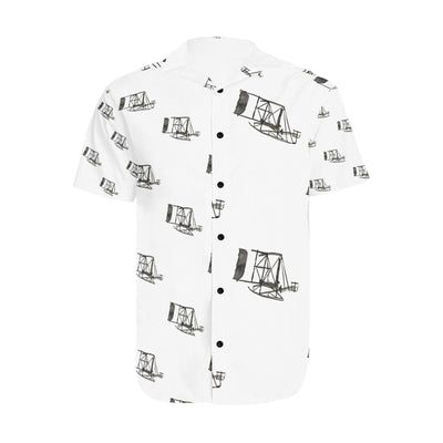 Men's Short Sleeve Shirt With Lapel Collar